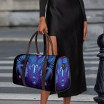 Dark Aries Zodiac Sign Print Duffle Bag