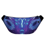 Dark Aries Zodiac Sign Print Fanny Pack