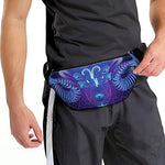 Dark Aries Zodiac Sign Print Fanny Pack