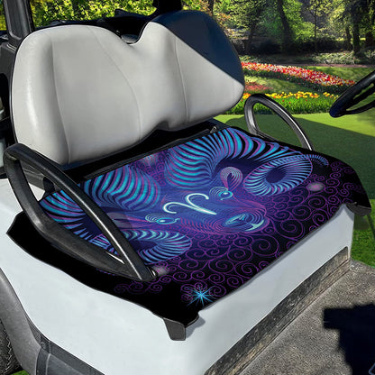 Dark Aries Zodiac Sign Print Golf Cart Seat Cover