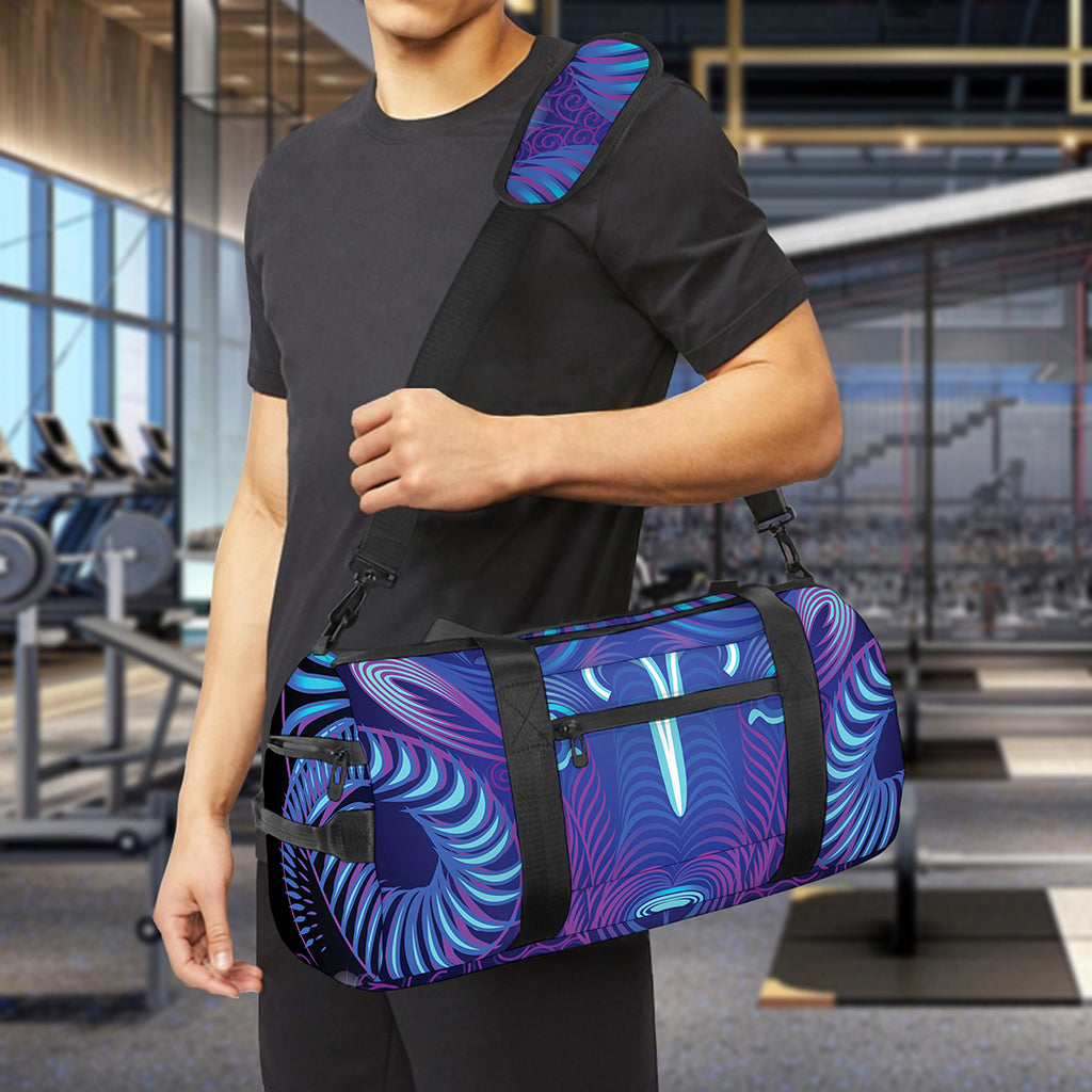 Dark Aries Zodiac Sign Print Gym Bag