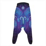 Dark Aries Zodiac Sign Print Hammer Pants
