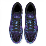 Dark Aries Zodiac Sign Print High Top Leather Sneakers