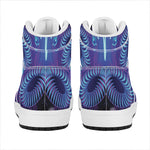 Dark Aries Zodiac Sign Print High Top Leather Sneakers