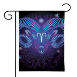 Dark Aries Zodiac Sign Print House Flag