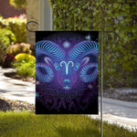 Dark Aries Zodiac Sign Print House Flag