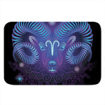 Dark Aries Zodiac Sign Print Indoor Door Mat