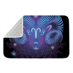 Dark Aries Zodiac Sign Print Indoor Door Mat