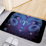 Dark Aries Zodiac Sign Print Indoor Door Mat