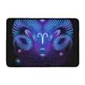 Dark Aries Zodiac Sign Print Kitchen Mat