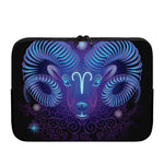 Dark Aries Zodiac Sign Print Laptop Sleeve