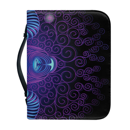 Dark Aries Zodiac Sign Print Leather Bible Cover