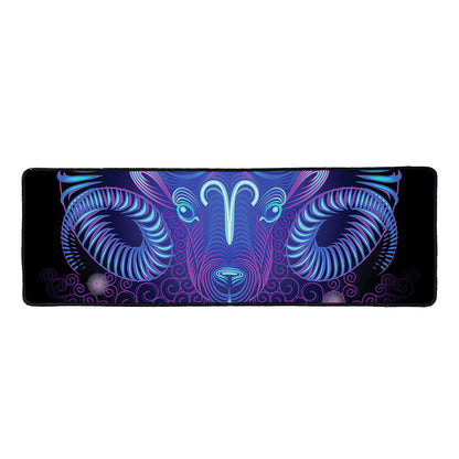 Dark Aries Zodiac Sign Print Long Kitchen Mat