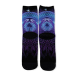 Dark Aries Zodiac Sign Print Long Socks