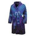 Dark Aries Zodiac Sign Print Men's Bathrobe