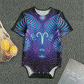 Dark Aries Zodiac Sign Print Men's Bodysuit