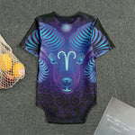 Dark Aries Zodiac Sign Print Men's Bodysuit