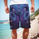 Dark Aries Zodiac Sign Print Men's Cargo Shorts