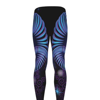 Dark Aries Zodiac Sign Print Men's leggings