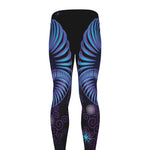Dark Aries Zodiac Sign Print Men's leggings