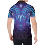 Dark Aries Zodiac Sign Print Men's Shirt