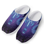 Dark Aries Zodiac Sign Print Mesh Casual Shoes