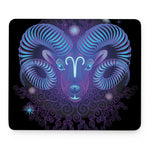 Dark Aries Zodiac Sign Print Mouse Pad