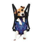 Dark Aries Zodiac Sign Print Pet Carrier Backpack