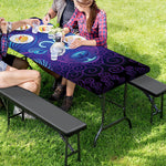 Dark Aries Zodiac Sign Print Picnic Table Cover