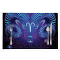 Dark Aries Zodiac Sign Print Placemat