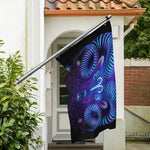 Dark Aries Zodiac Sign Print Polyester Flag