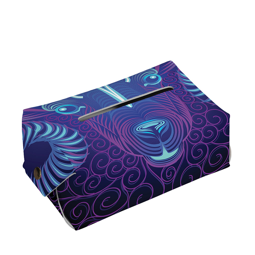 Dark Aries Zodiac Sign Print Rectangle Tissue Box Cover