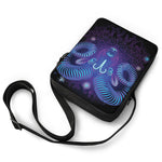 Dark Aries Zodiac Sign Print Rectangular Crossbody Bag