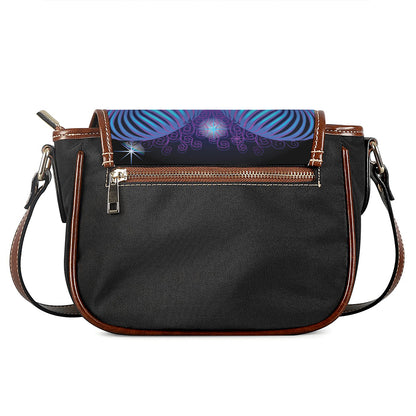 Dark Aries Zodiac Sign Print Saddle Bag