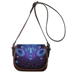 Dark Aries Zodiac Sign Print Saddle Bag