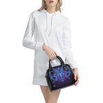 Dark Aries Zodiac Sign Print Shoulder Handbag