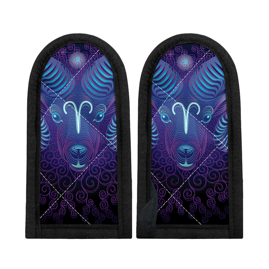 Dark Aries Zodiac Sign Print Skillet Handle Cover