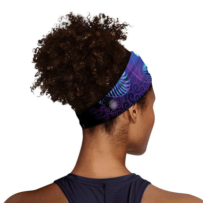 Dark Aries Zodiac Sign Print Sports Headband
