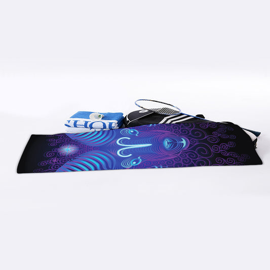 Dark Aries Zodiac Sign Print Sports Towel