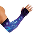 Dark Aries Zodiac Sign Print Sun Protection Arm Sleeves