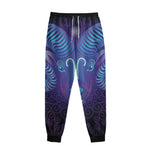 Dark Aries Zodiac Sign Print Sweatpants