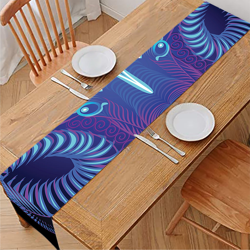 Dark Aries Zodiac Sign Print Table Runner