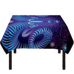Dark Aries Zodiac Sign Print Tablecloth