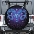 Dark Aries Zodiac Sign Print Tire Cover