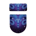 Dark Aries Zodiac Sign Print Toilet Lid And Tank Cover Set