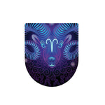 Dark Aries Zodiac Sign Print Toilet Lid Cover