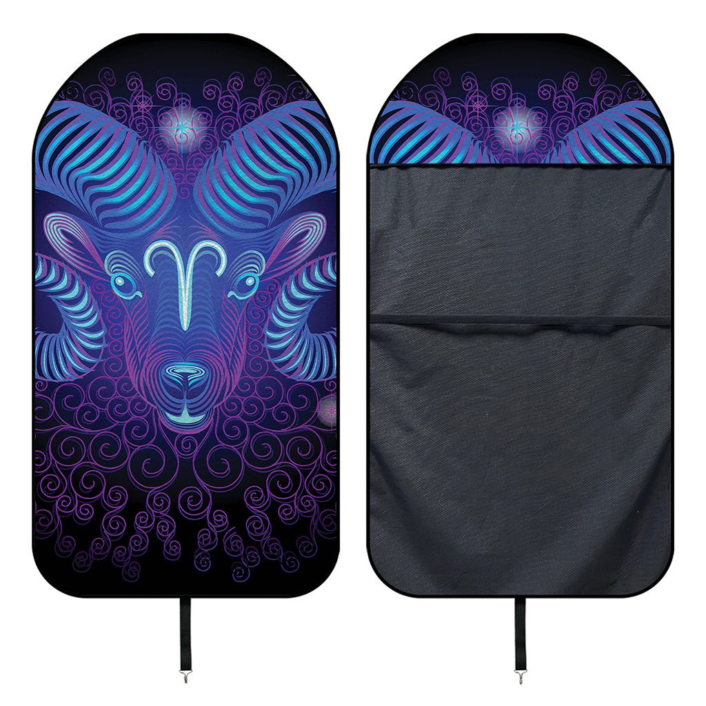 Dark Aries Zodiac Sign Print Waterproof Car Seat Cover