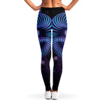 Dark Aries Zodiac Sign Print Women's Leggings