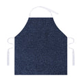 Dark Blue Denim Jeans Print Adjustable Apron