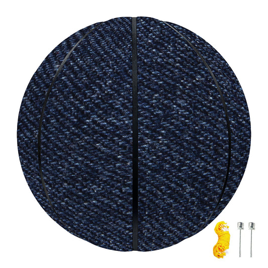 Dark Blue Denim Jeans Print Basketball